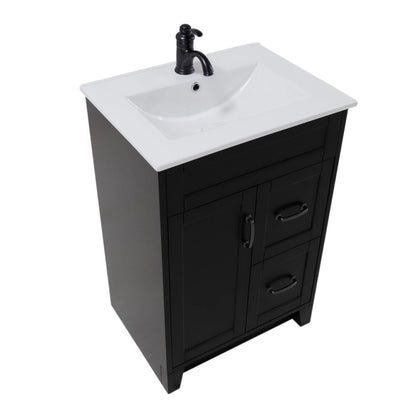 Bellaterra 9004-24-ES 24" Single Sink Vanity-Manufactured Wood  Esspresso