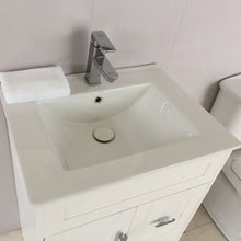 Load image into Gallery viewer, Bellaterra 9004-24-WH 24 in Single Sink Vanity-Manufactured Wood White