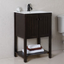 Load image into Gallery viewer, Bellaterra 9006-24-SW-WH 24 in Single Sink Vanity-Manufactured Wood