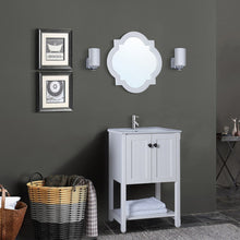 Load image into Gallery viewer, Bellaterra 9006-24-WH 24 in Single Sink Vanity-Manufactured Wood