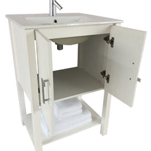 Load image into Gallery viewer, Bellaterra 24 in Single Sink Vanity-Manufactured Wood 9007-24-SW-WH