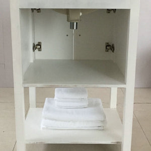 Bellaterra 24 in Single Sink Vanity-Manufactured Wood 9007-24-SW-WH