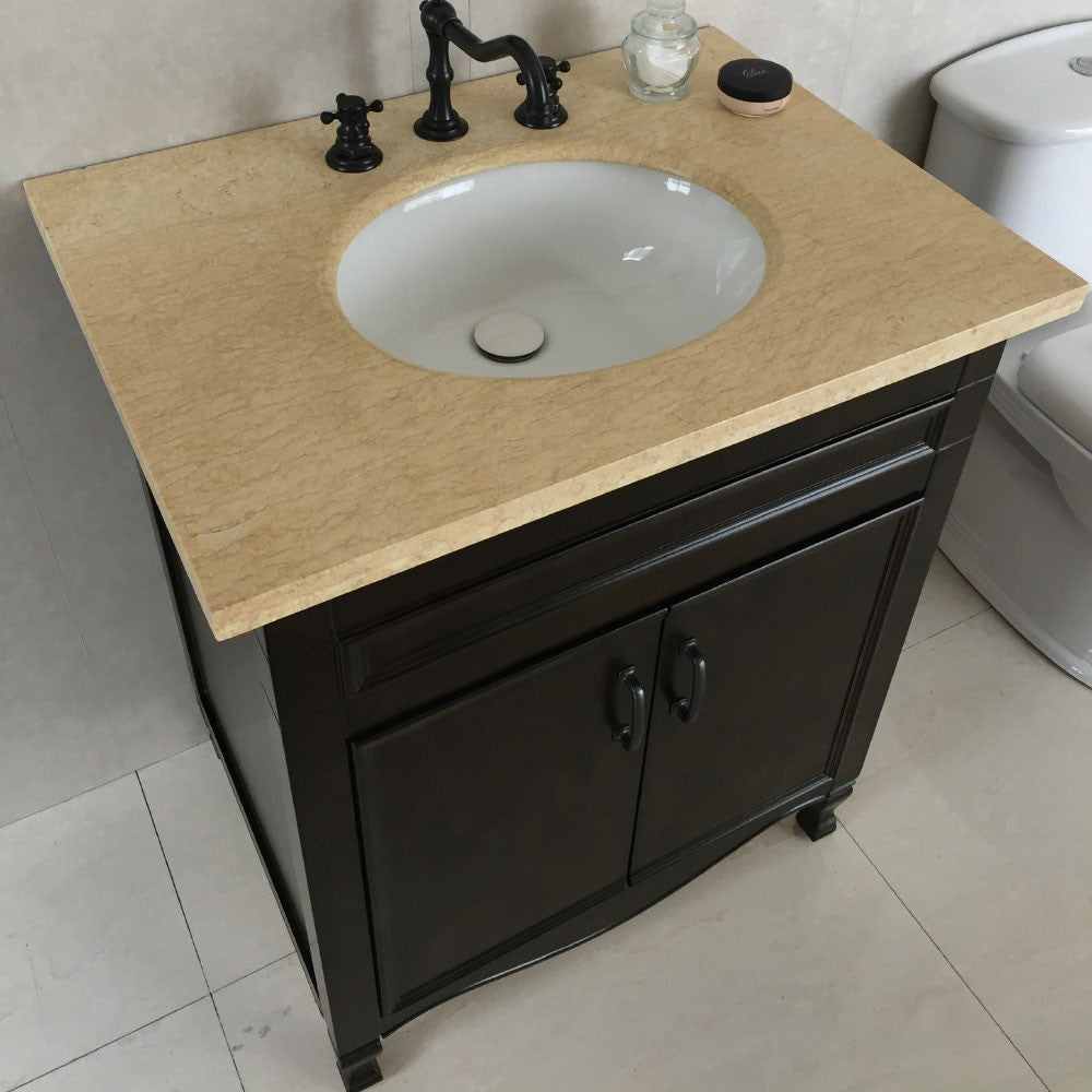  Bellaterra 30” Single Sink Vanity-Manufactured Wood-Sable Walnut 9011-30-SW