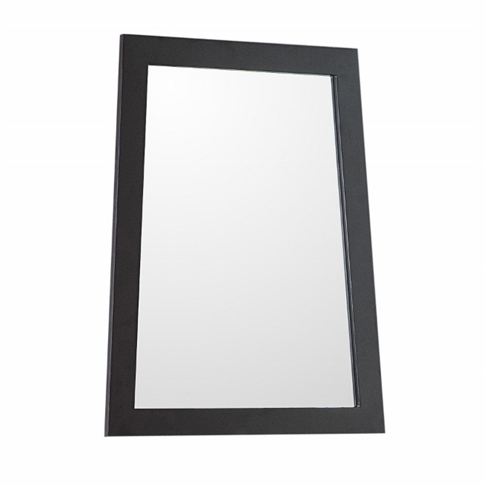 Bellaterra 21 in Ladder Shape Framed Mirror - Espresso Finish 9901-M-ES