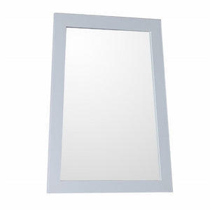 Bellaterra 22 in Framed Mirror - White Wood Finish 9901-M-WH