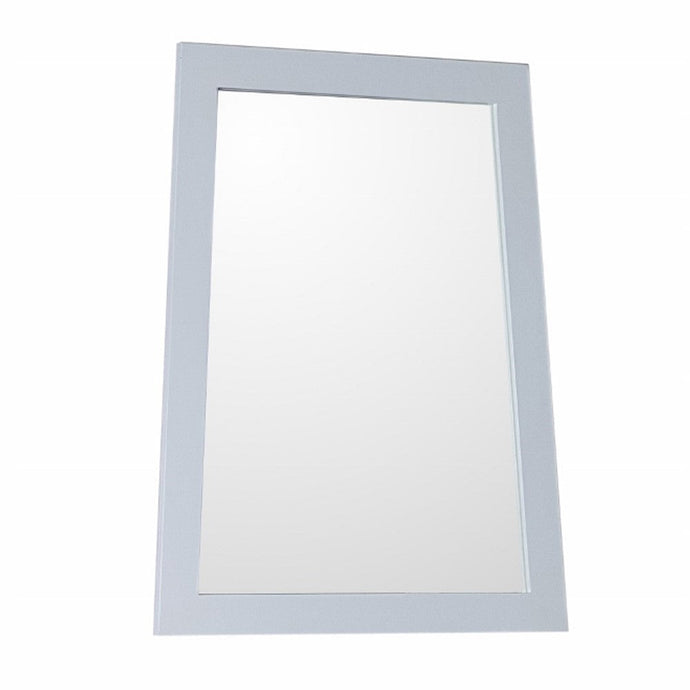 Bellaterra 22 in Framed Mirror - White Wood Finish 9901-M-WH