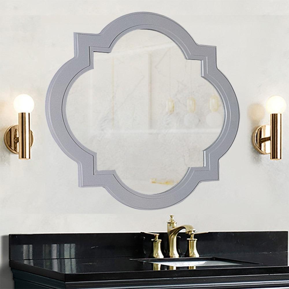 Bellaterra 31 in Framed Mirror Gray 9907-M-LG, Front
