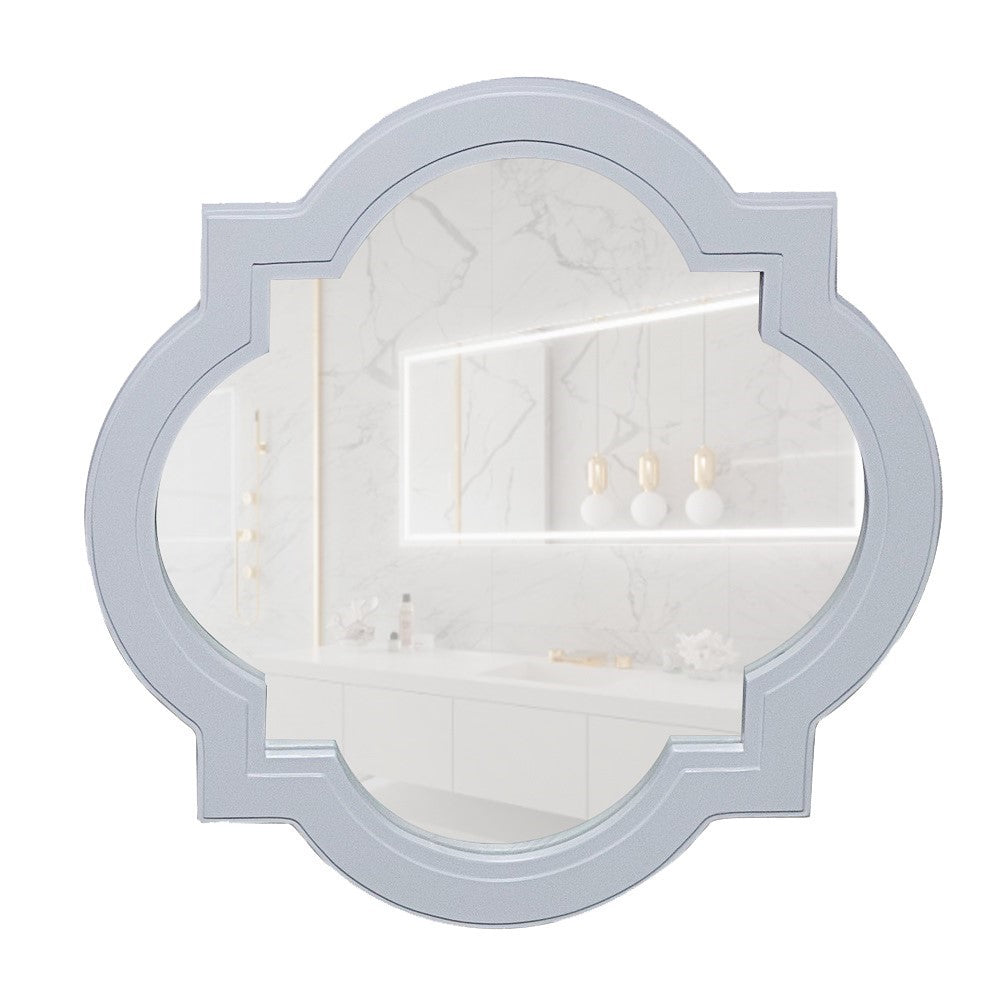 Bellaterra 31 in Framed Mirror White 9907-M-WH