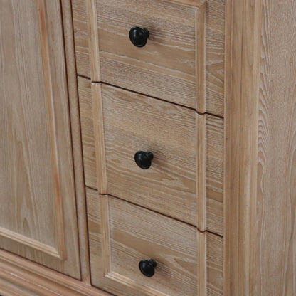 37 in. Single Sink Vanity in Weathered Neutral with Engineered Quartz Top, Matte Black Hardware