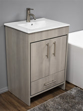 Load image into Gallery viewer, Volpa USA Pacific 24&quot; Modern Soft Weathered Grey Bathroom Vanity MTD-3124WG-14 AC