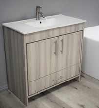 Load image into Gallery viewer, Volpa USA Pacific 36&quot; Bath Vanity Ash Grey AngleClosed  MTD-3136WG-14