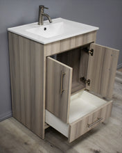 Load image into Gallery viewer, Volpa USA Pacific 24&quot; Modern Ash Grey Bathroom Vanity MTD-3124AG-14 AO