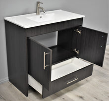 Load image into Gallery viewer, Pacific 36&quot; vanity Black Ash MTD-3136BA-14 angle open