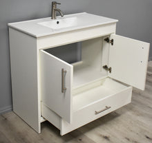 Load image into Gallery viewer, Pacific 36&quot; vanity soft White MTD-3136W-14 angle open