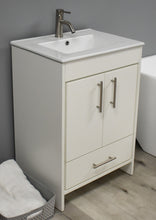 Load image into Gallery viewer, Volpa USA Pacific 24&quot; Modern Soft White Bathroom Vanity MTD-3124W-14 AS