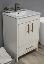 Load image into Gallery viewer, Volpa USA Pacific 24&quot; Modern Soft White Bathroom Vanity MTD-3124W-14 AS!
