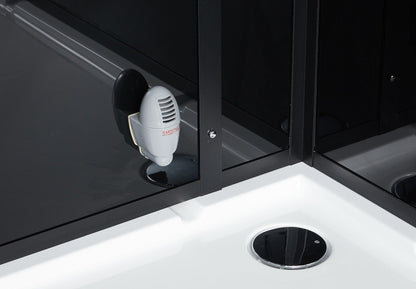 Maya Bath 211 Anzio Steam Shower, Left - Black