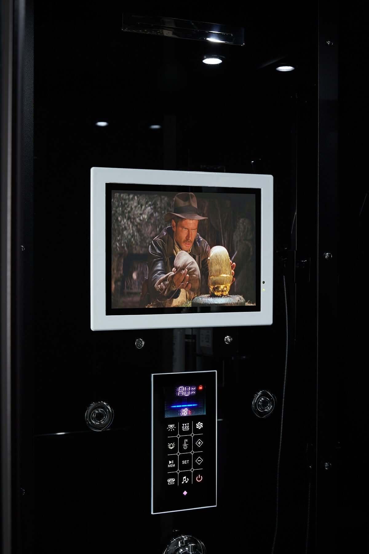 Maya Bath 211 Anzio Steam Shower, Left - Black