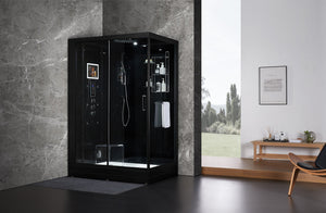 Maya Bath 211 Anzio Steam Shower, Left - Black