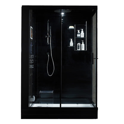 Maya Bath 211 Anzio Steam Shower, Left - Black