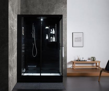 Maya Bath 211 Anzio Steam Shower, Left - Black