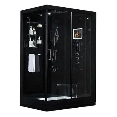 Maya Bath 209 Anzio Steam Shower, Right - Black