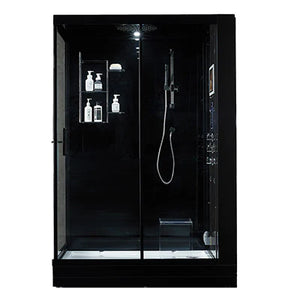 Maya Bath 209 Anzio Steam Shower, Right - Black