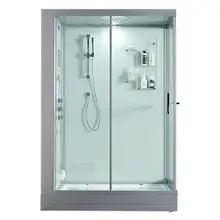 Maya Bath Anzio Steam Shower 57" x 37", Right/Left - Black/White