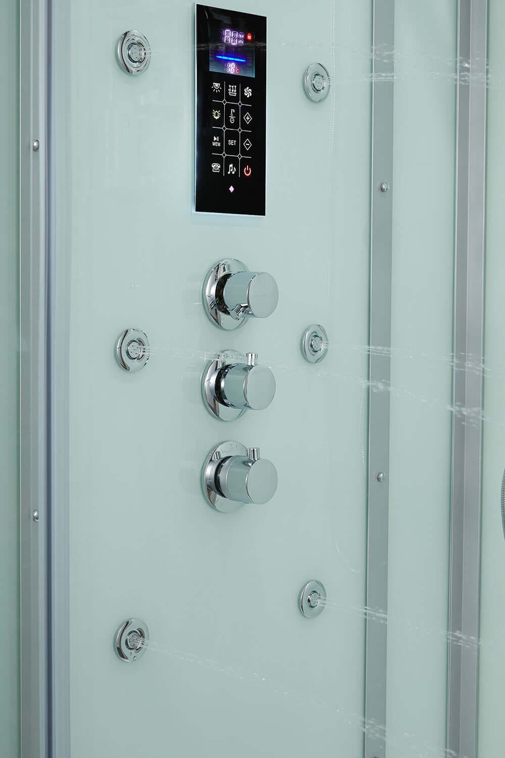 Maya Bath Arezzo Steam Shower 37" x 37- White, Right 