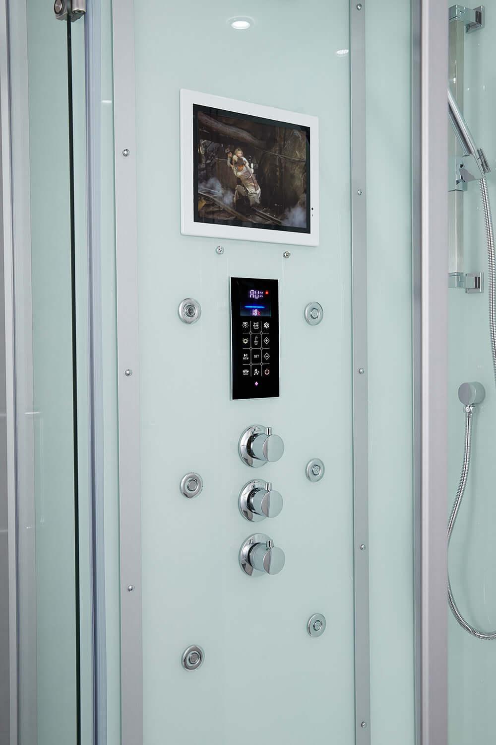 Maya Bath Arezzo Steam Shower 37" x 37- White, Right