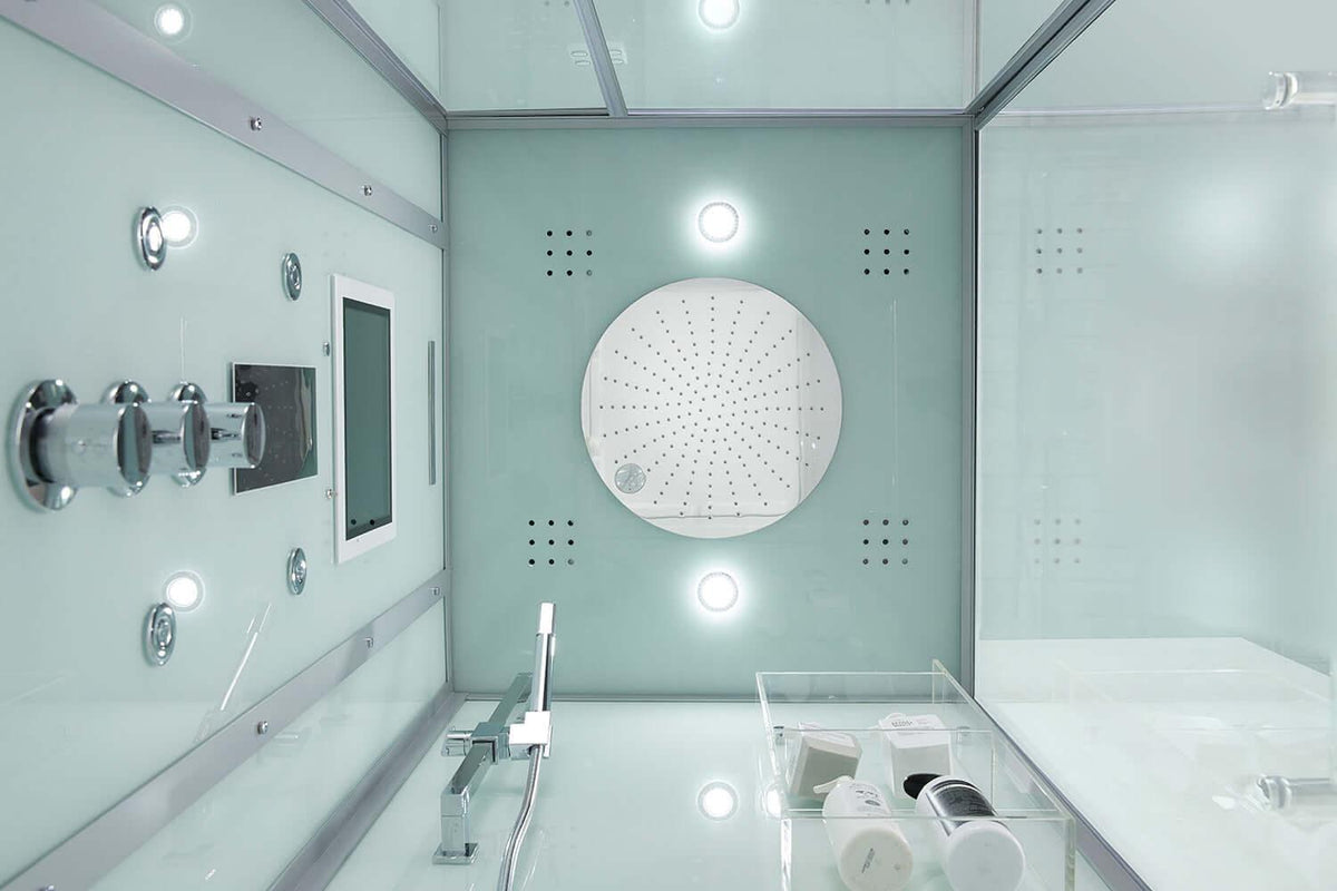 Maya Bath Arezzo Steam Shower 37" x 37- White, Right