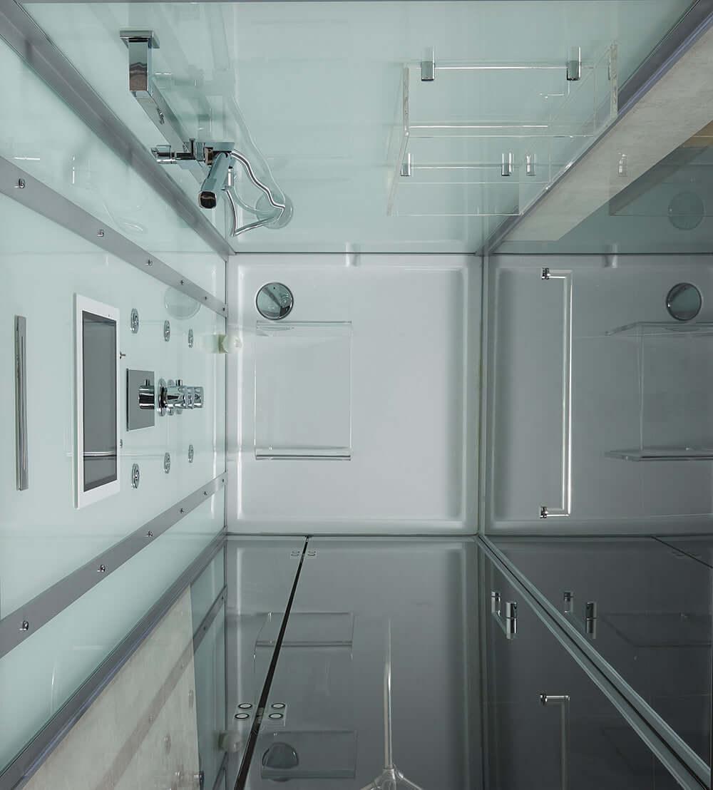 Maya Bath Arezzo Steam Shower 37" x 37- White, Right