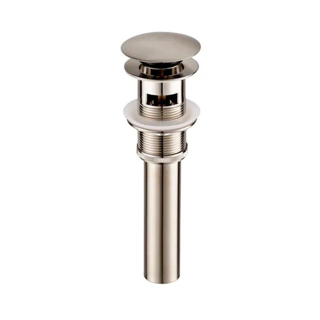 1-1/4"  Brass Pop up with Overflow in Brushed Nickel BA02 001 02