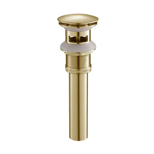 1-1/4"  Brass Pop up with Overflow in Brush Gold BA02 001 06
