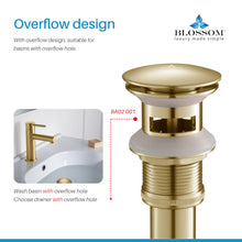 Load image into Gallery viewer, 1-1/4&quot;  Brass Pop up with Overflow BA02 001