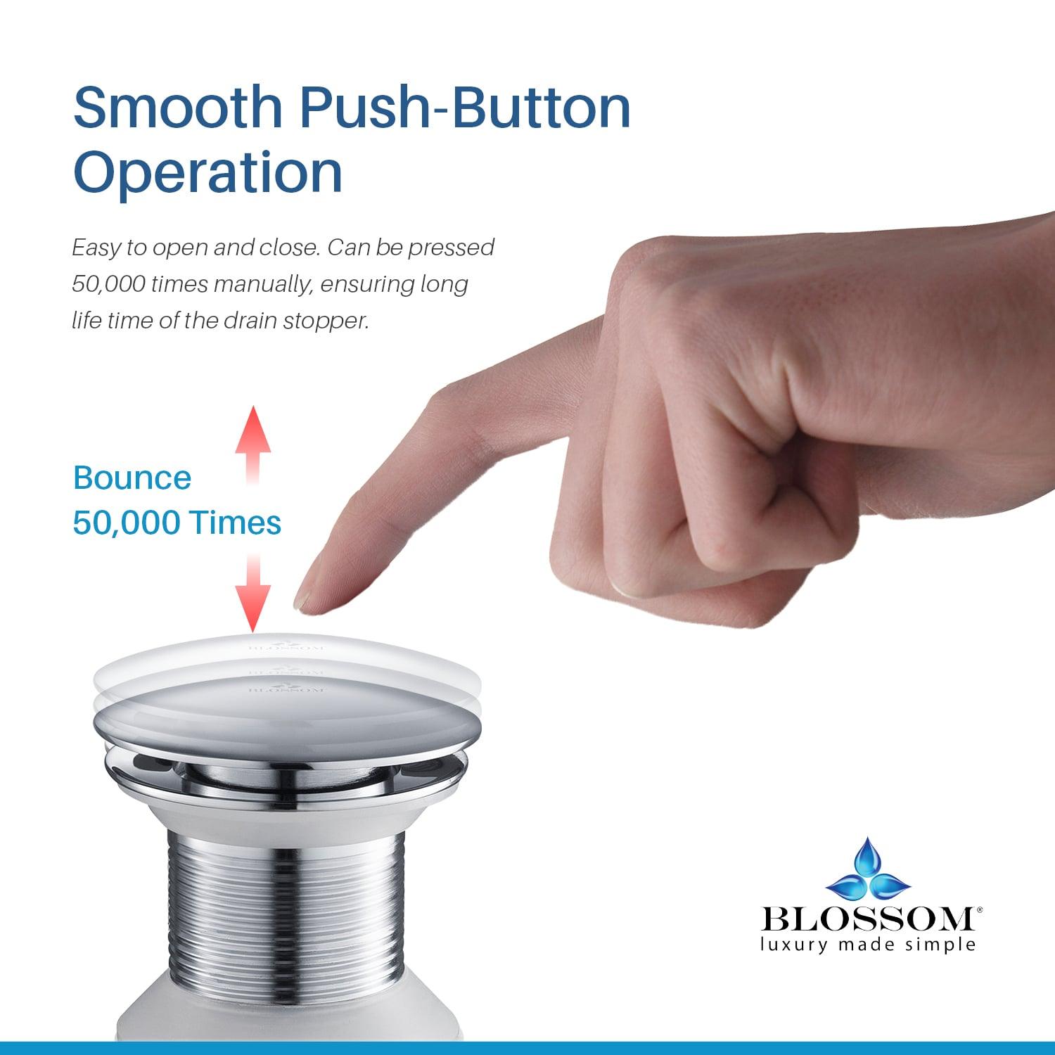 1-1/4"  Brass Pop up with NO Overflow BA02 002