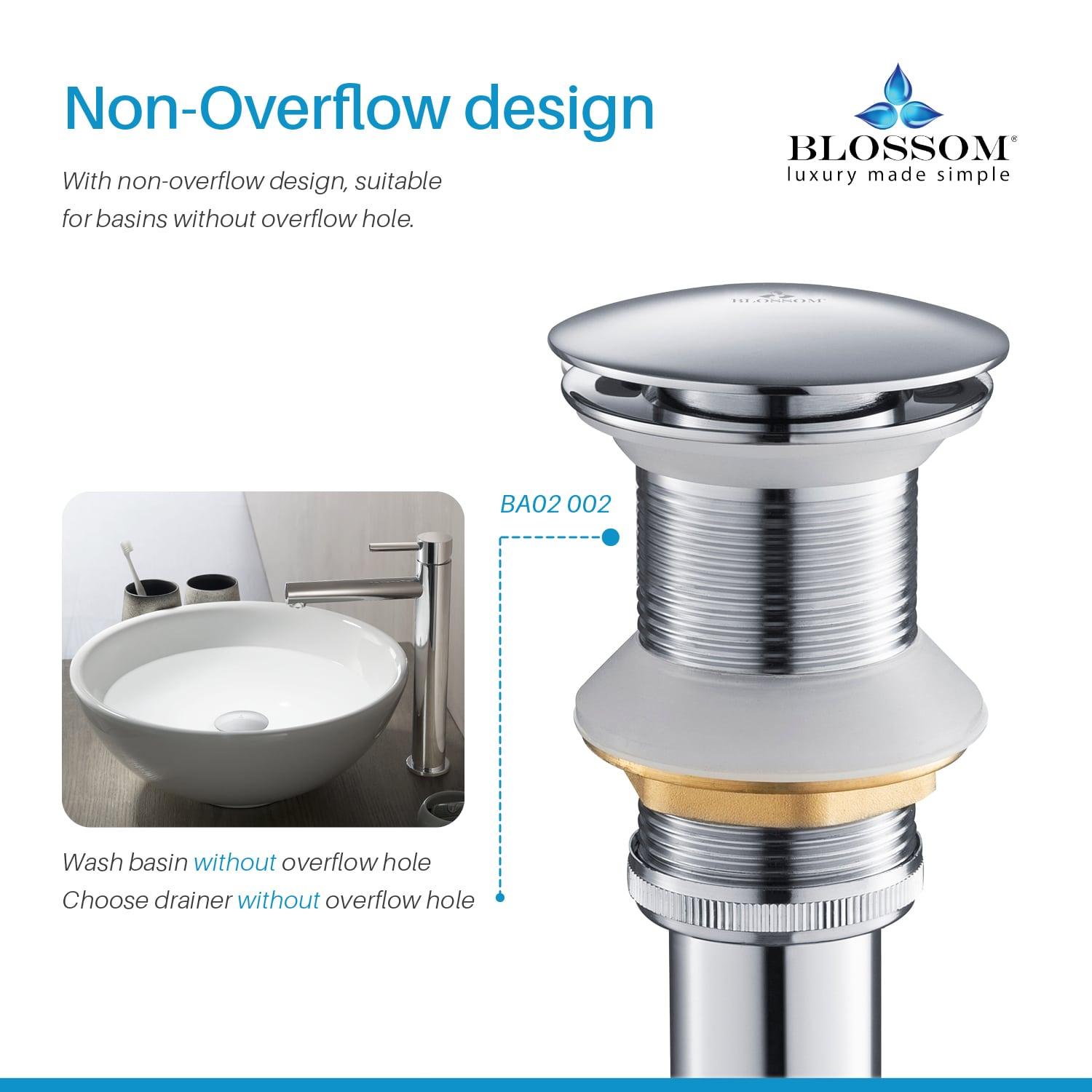 1-1/4"  Brass Pop up with NO Overflow BA02 002