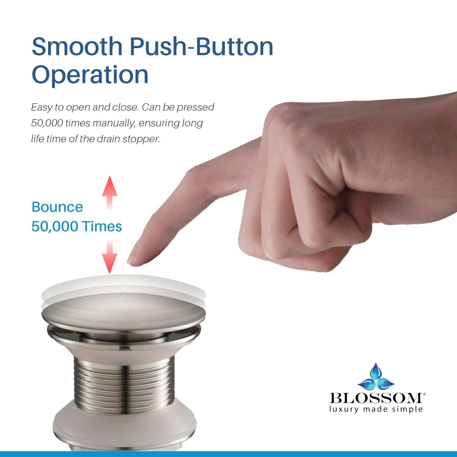 1-1/4"  Brass Pop up with NO Overflow BA02 002