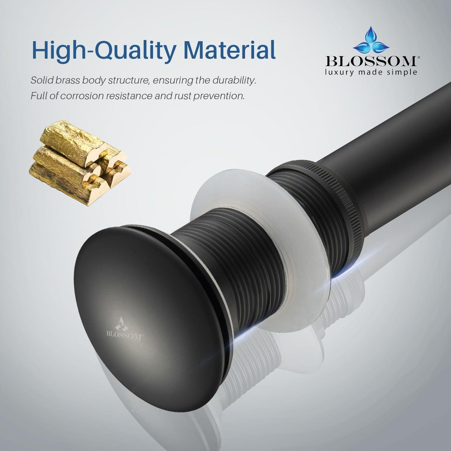 1-1/4"  Brass Pop up with NO Overflow BA02 002