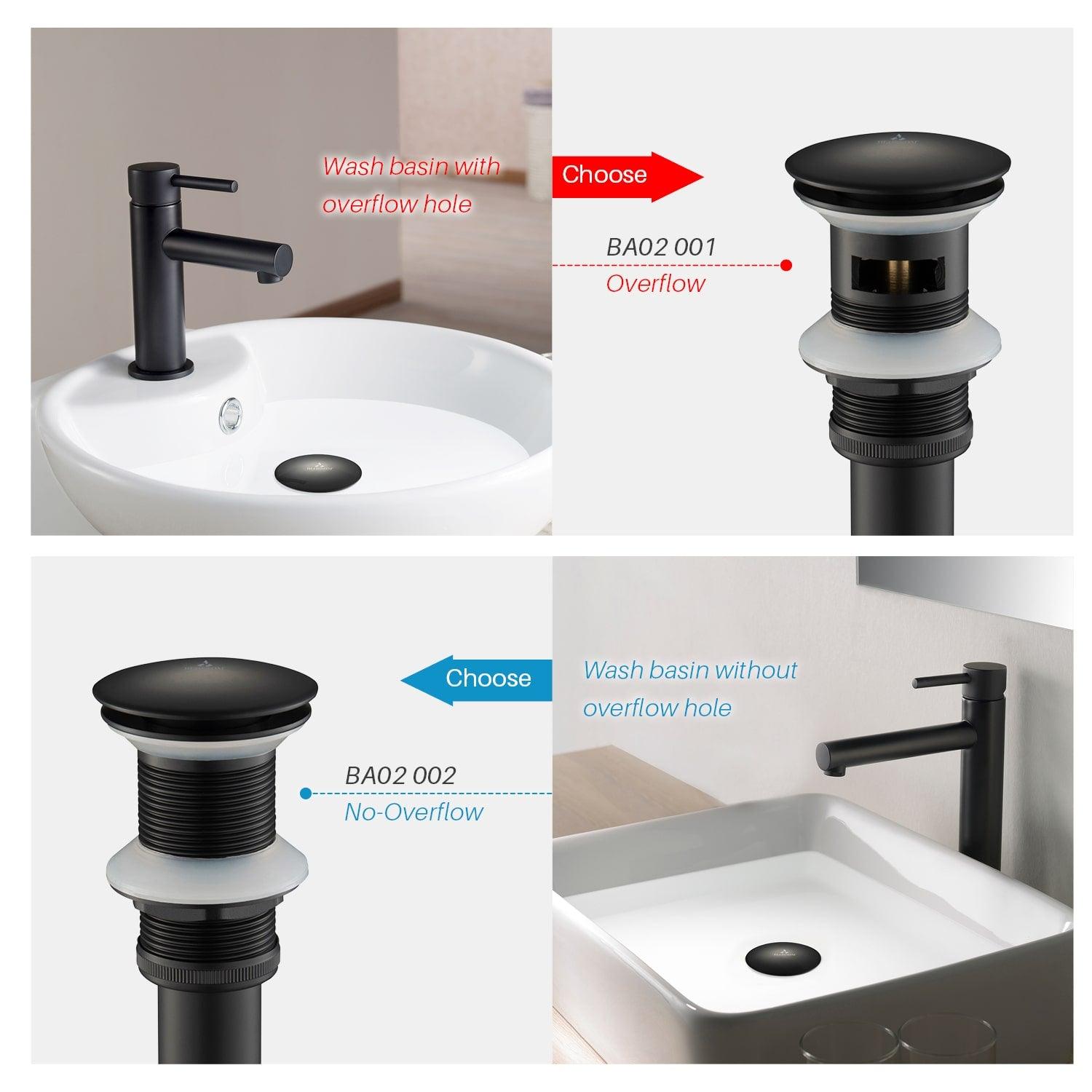 1-1/4"  Brass Pop up with NO Overflow BA02 002