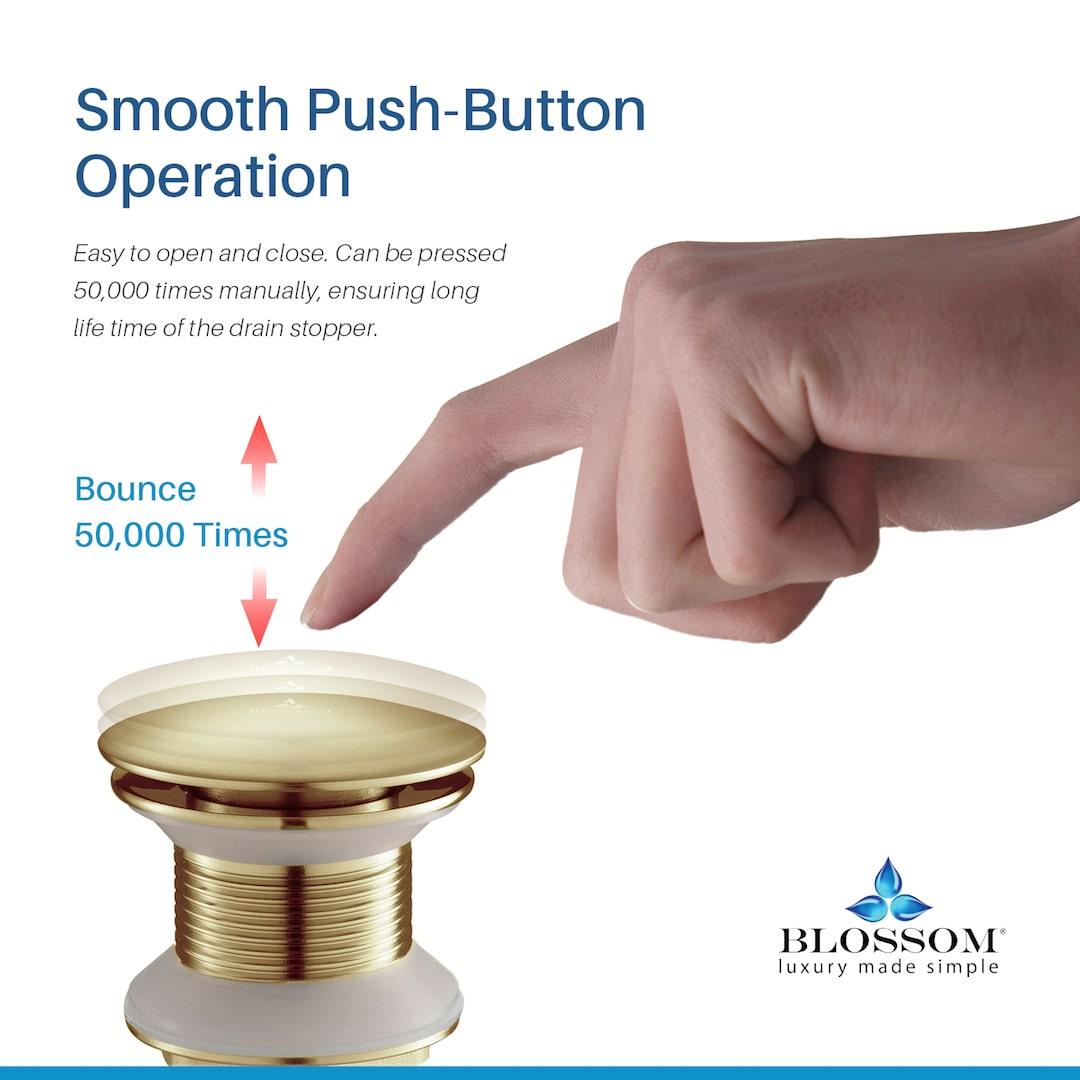 1-1/4"  Brass Pop up with NO Overflow BA02 002