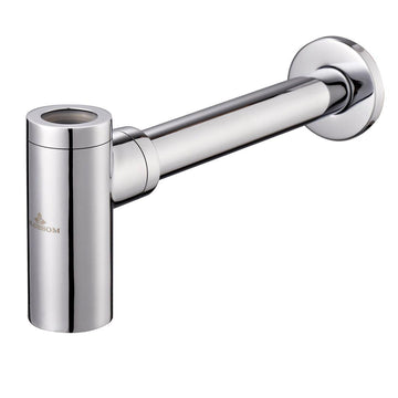 1-1/4" Round Bottle Trap BA02 003 in Chrome 