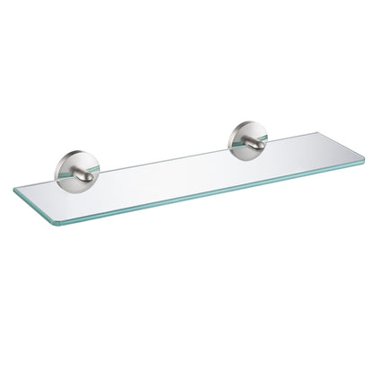 Glass Shelf BA02 507 02 in Brush Nickel