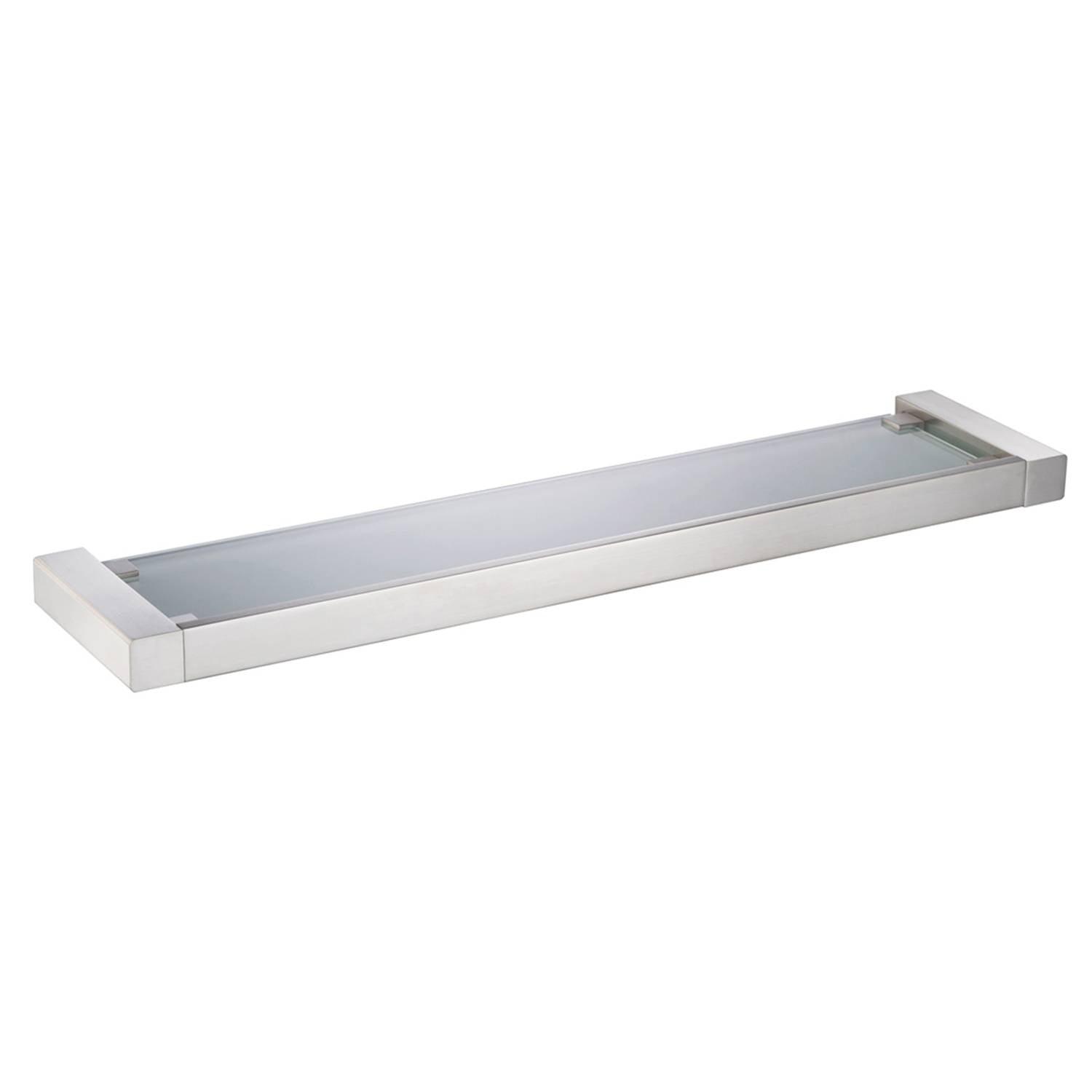 Glass Shelf BA02 607 02 in Brush Nickel 