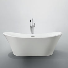 Load image into Gallery viewer, Bellaterra Ancona 71&quot; Freestanding Oval Bathtub in Glossy White BA6518