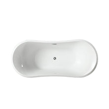 Load image into Gallery viewer, Bellaterra Ancona 71&quot; Freestanding Oval Bathtub in Glossy White BA6518