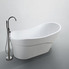 Load image into Gallery viewer, Bellaterra Bari 67 inch Freestanding Oval Bathtub in Glossy White BA6523