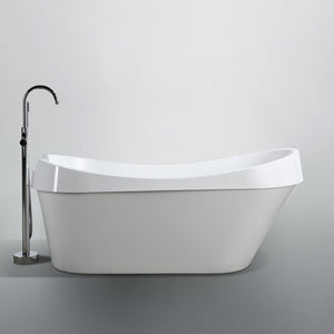 Bellaterra Barletta 69 inch Freestanding Oval Bathtub in Glossy White BA6801