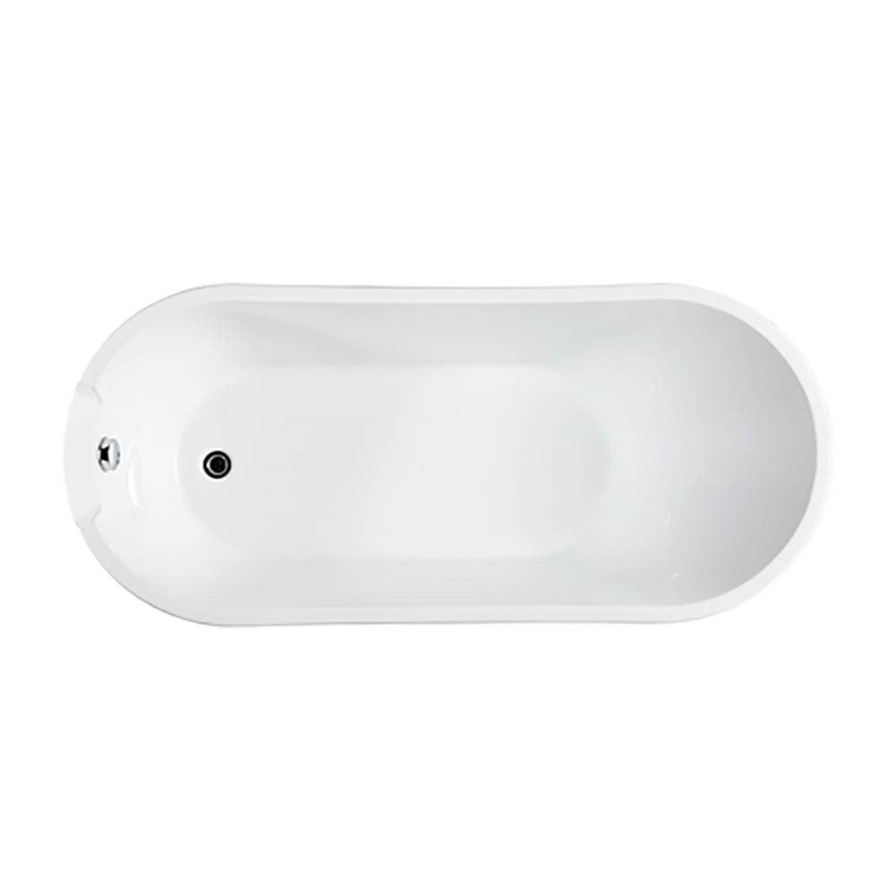 Bellaterra Barletta 69 inch Freestanding Oval Bathtub in Glossy White BA6801