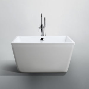 Bellaterra Bologna 47 inch Freestanding Square Bathtub in Glossy White BA6806